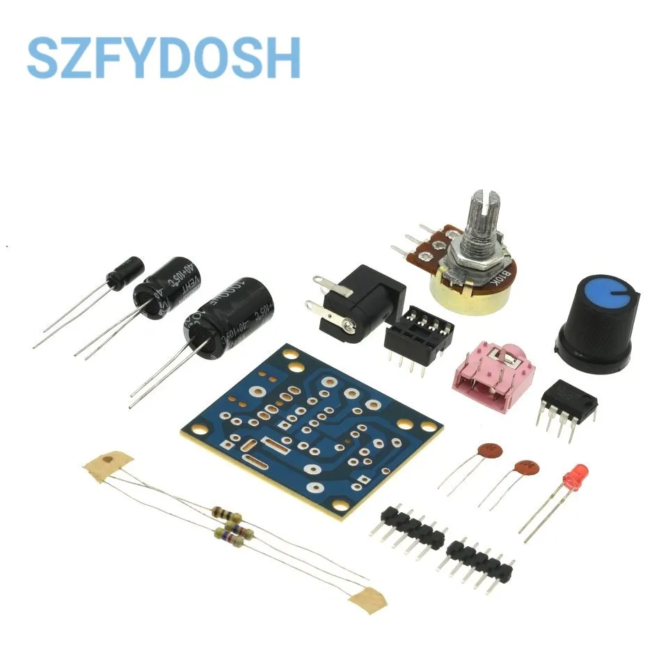 LM386 Mini Audio Amplifier DIY Kit 3.5MM 3V-12V Power Amplifier Suite Amplificador Module Board Beyond TDA2030