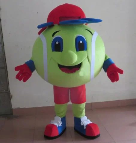

New Adult Hot Sale Foam Tennis Ball Doll Fancy Cartoon Mascot Costume Plush Christmas Fancy Dress Halloween Mascot Costume
