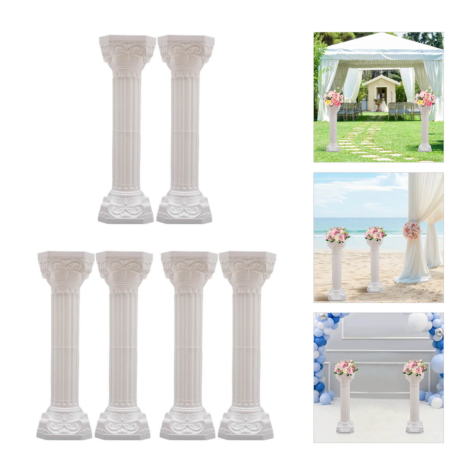 2/Nordic Style Roman Pillar Candlestick Resin Column Statue Candle Holder Stand for Home Party Wedding Decor Shooting Props