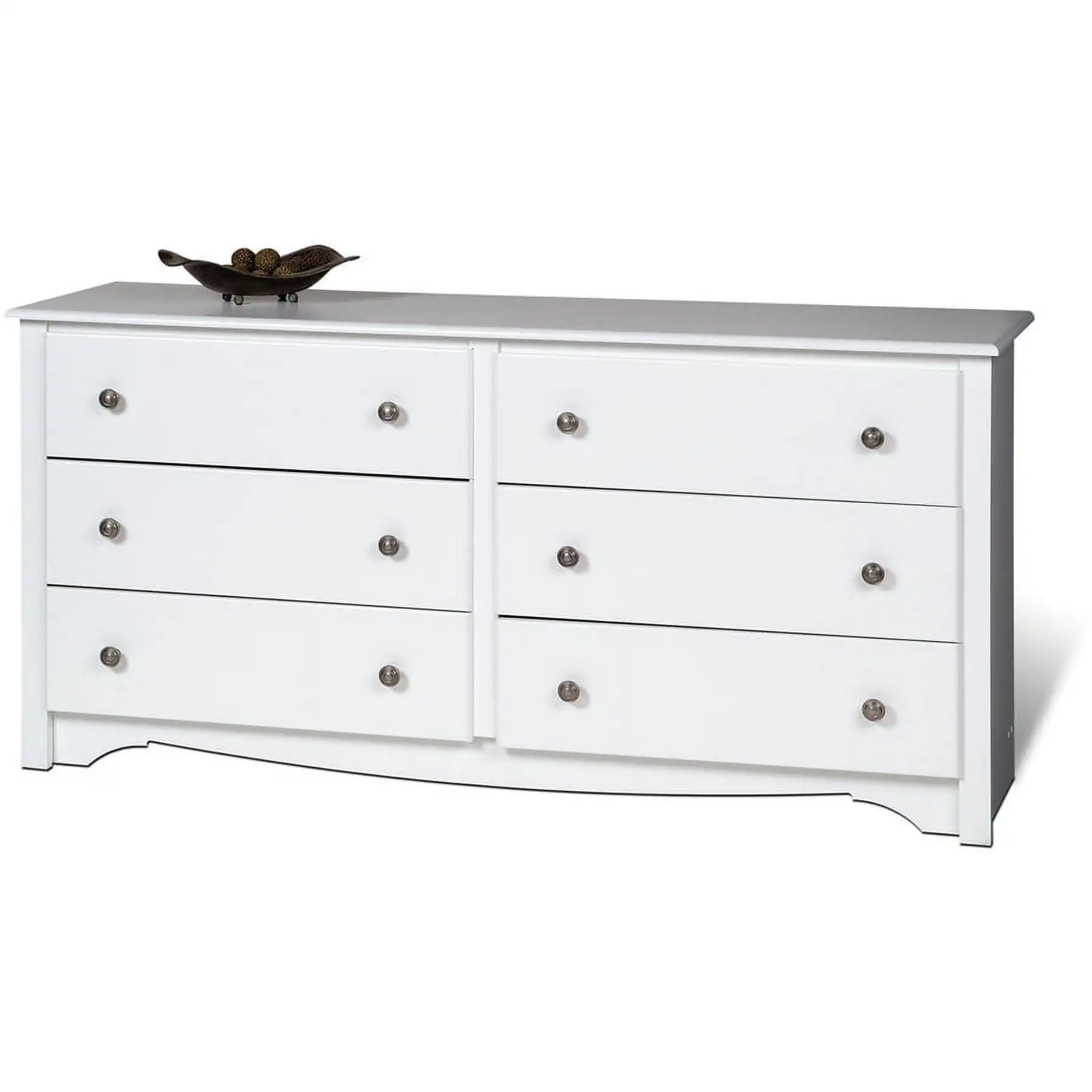 NEW Monterey 6 Drawer Dresser White