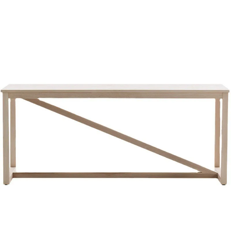 All black walnut desk multi-person writing desk modern simple workbench