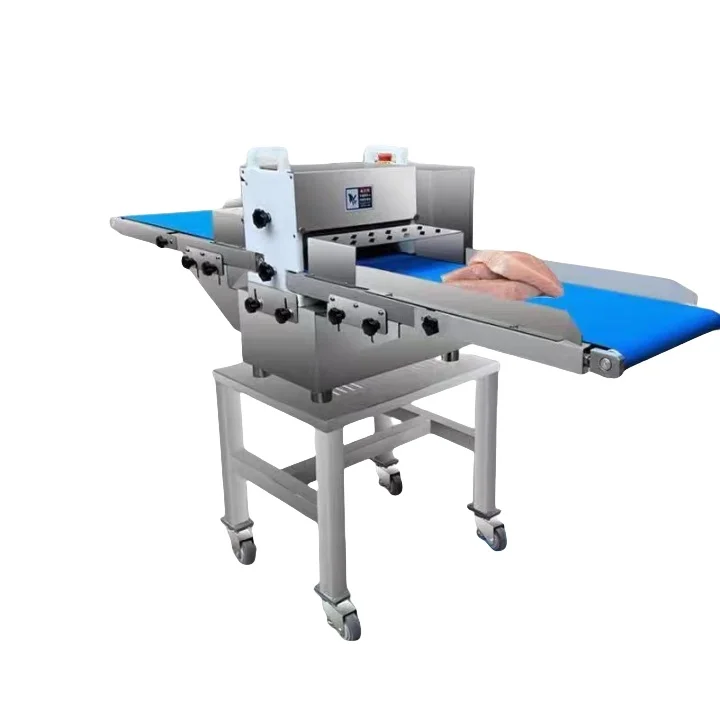 Automatic Multifunctional Stainless Steel Frozen Fresh Meat Strip Cutter Slicer Machine for Chicken Beef Fish