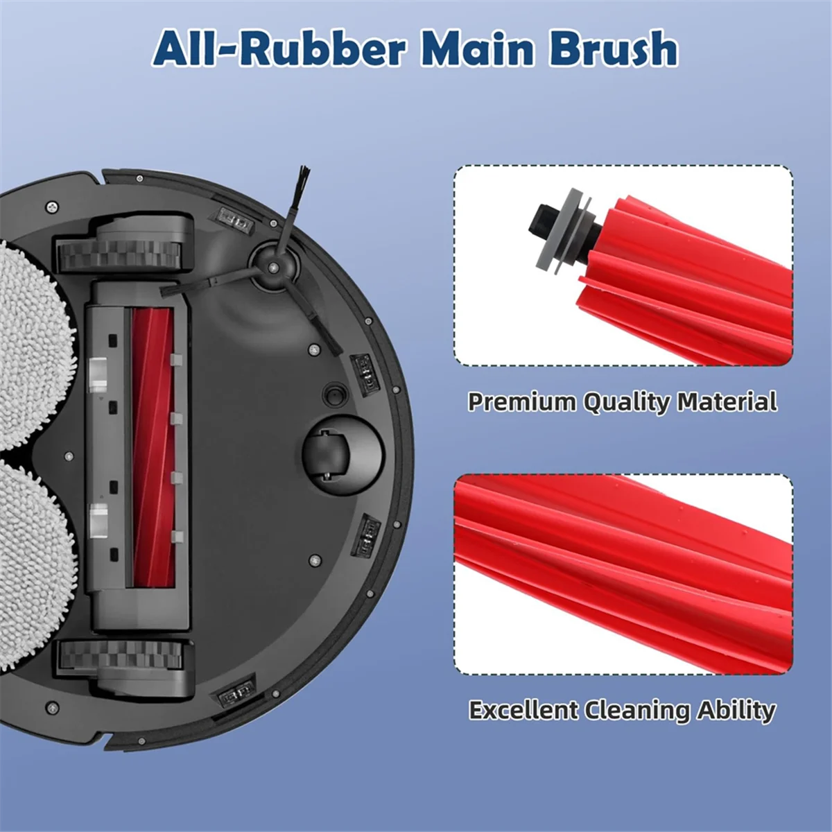 Accessories for Roborock Q Revo Pro, Q Revo MaxV, Q Revo S Vacuum Cleaner Main Brush HEPA Filters Dust Bags Wipes