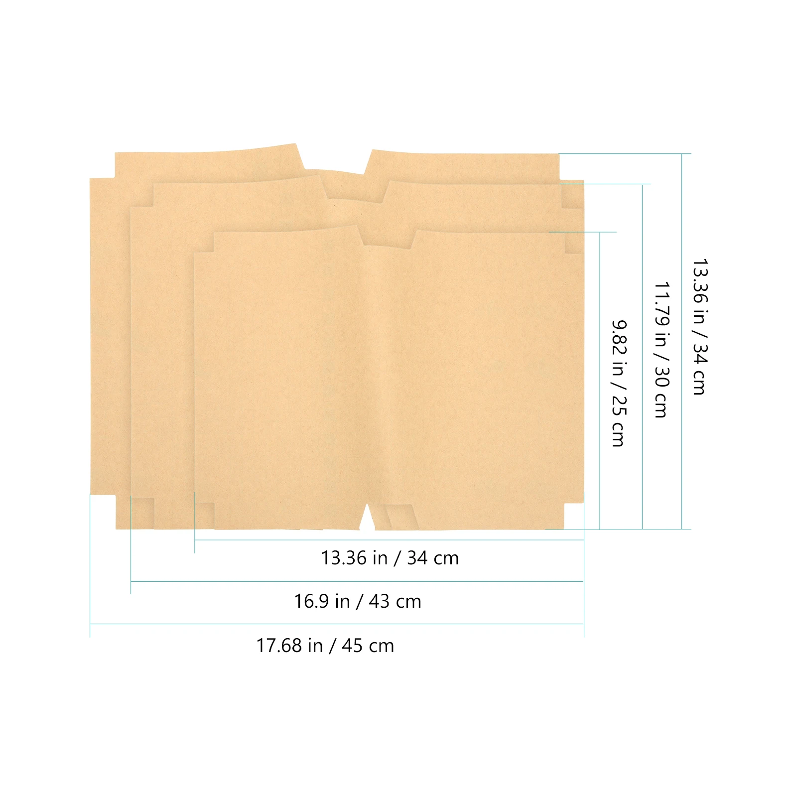 1pcs Jacket Covers Multi Size Kraft Book Cover Wrapping Protective Sleeves For Textbooks Notebooks Magazines Brown Craft Paper