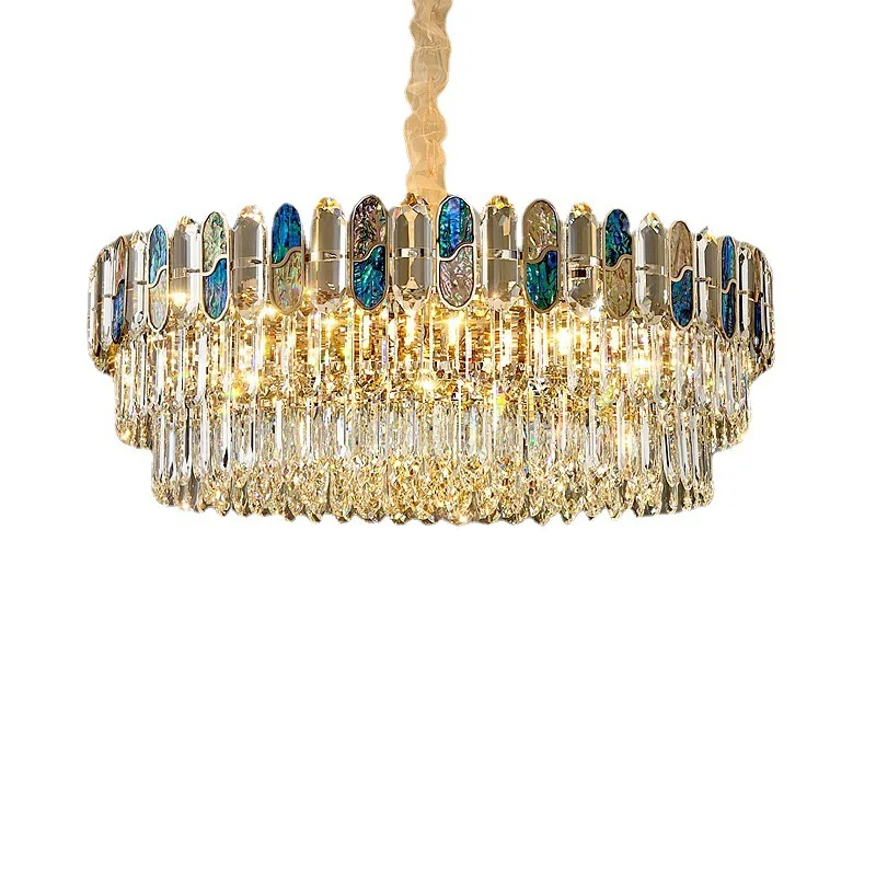 

Luxury Crystal Chandelier Modern Minimalist Pendant Light for Living Room Dining Bedroom
