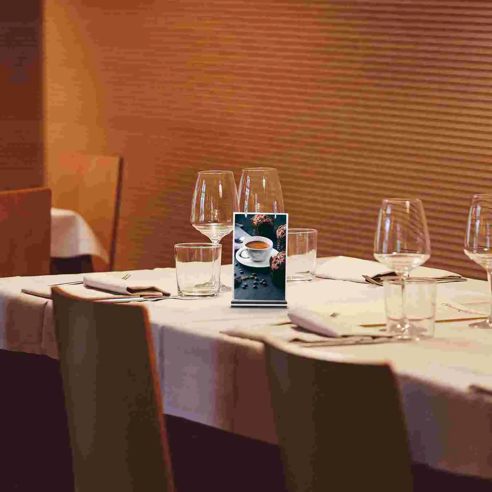 Menu Display Stand Sign Holders Desktop Storage Rack Label Stands for Signs Table Poster