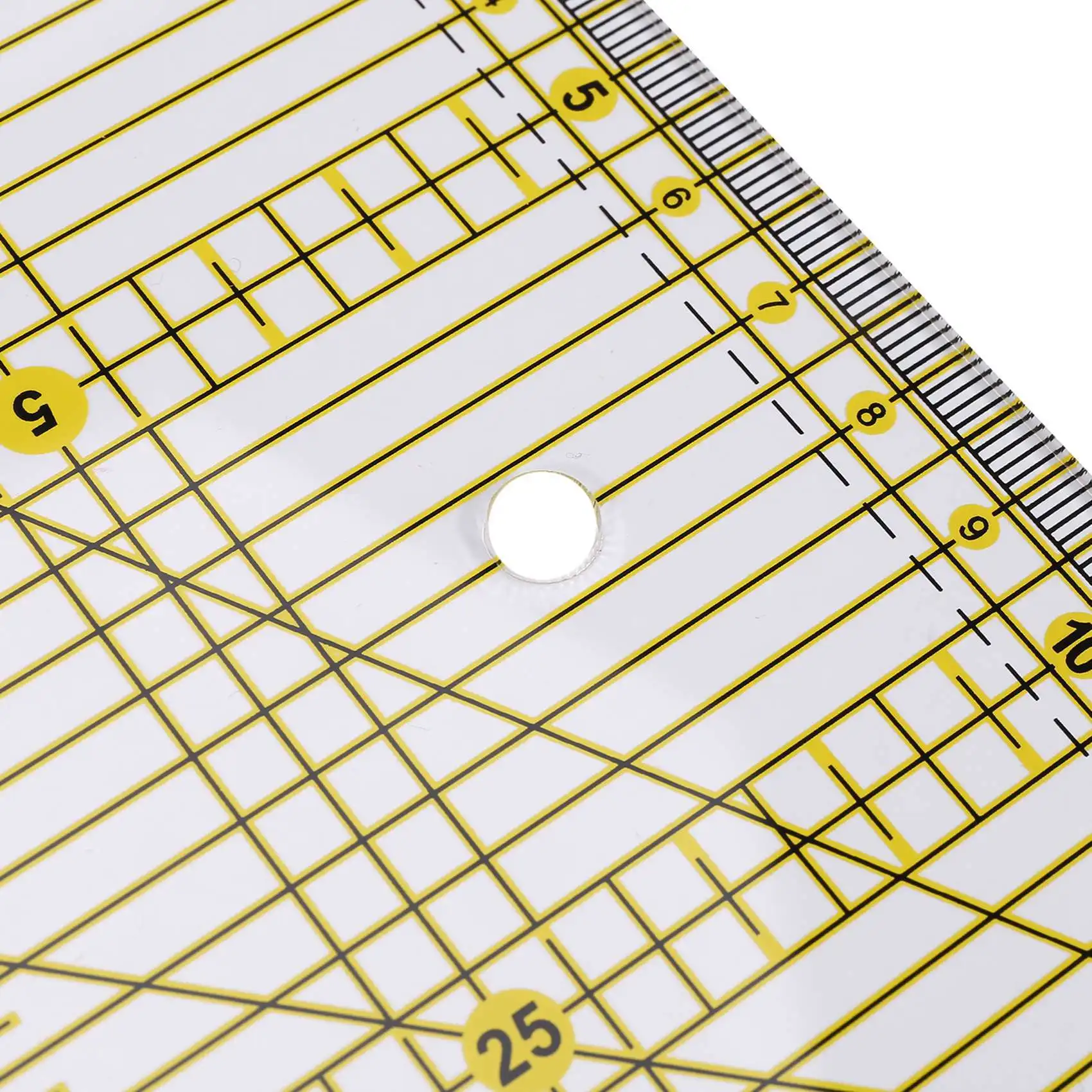 Leading-2X Cutting Ruler Multi-Purpose Quilt Ruler DIY Garment Design Drawing Cutting Craft Ruler Sewing Mat Kits 30 X 15Cm