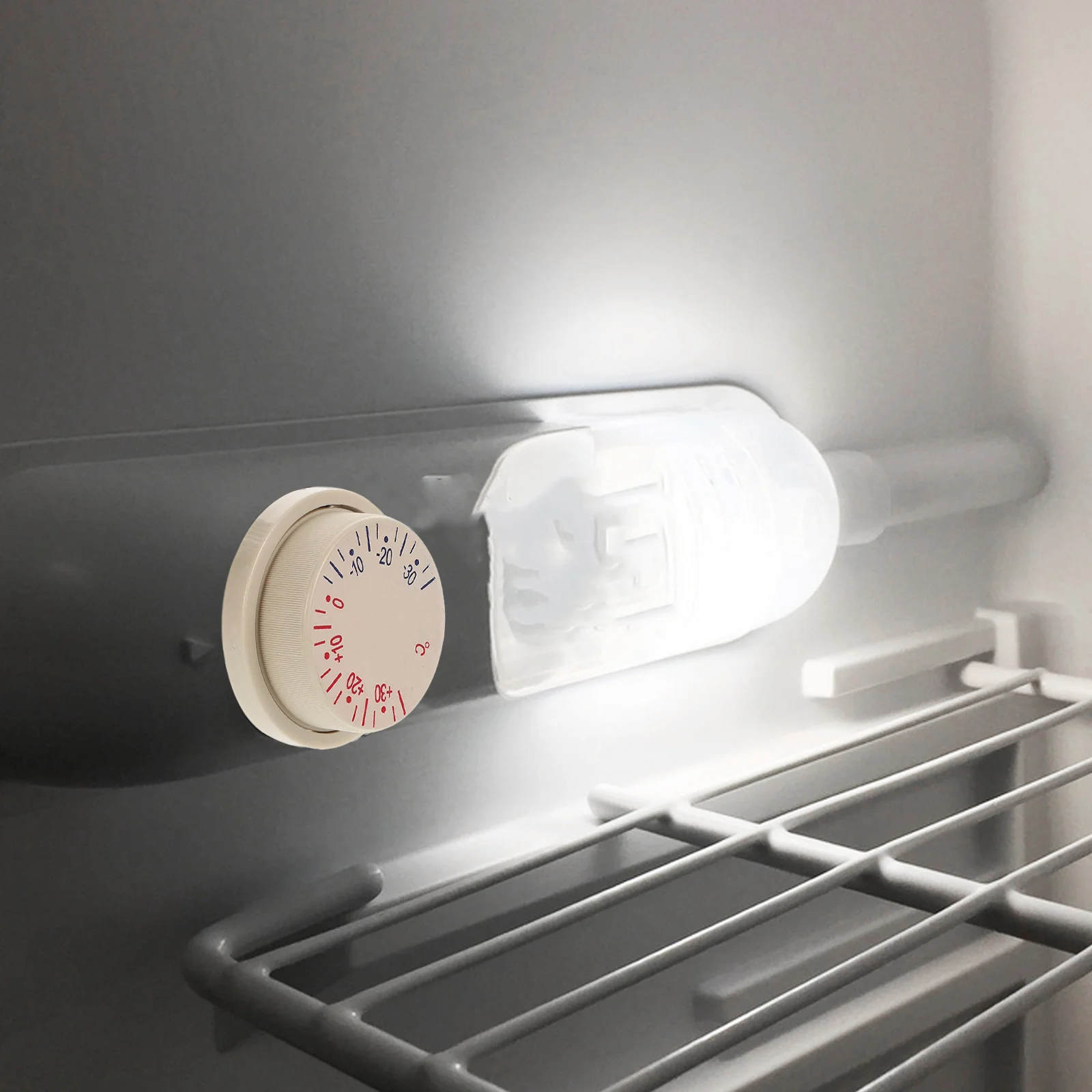 

Adjustable Refrigerator Thermostat from -30 to 30 Degrees Temperature Control Switch Mechanical Appliance Thermostat for Fridge