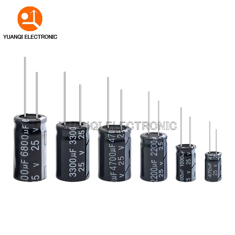 10V 16V 25V 35V 50V 400V 450V Aluminum Electrolytic Capacitor 4.7UF 10UF 22UF 47UF 100UF 220UF 330UF 470UF 1000UF 2200UF 4700UF