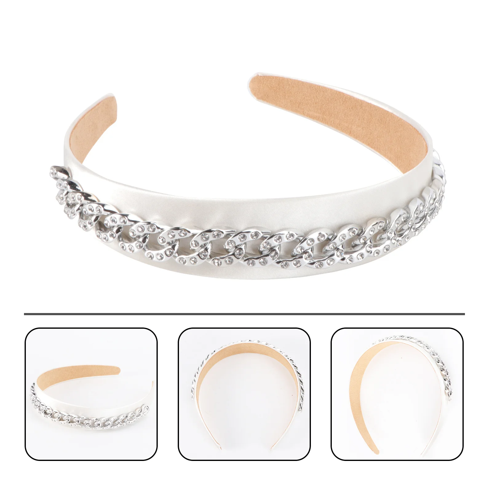 

Diamond Hoop Women Headdress Fashion Headband Decoration Durable Comfortable Bridal Wedding Accessories Hair Ornament Wash