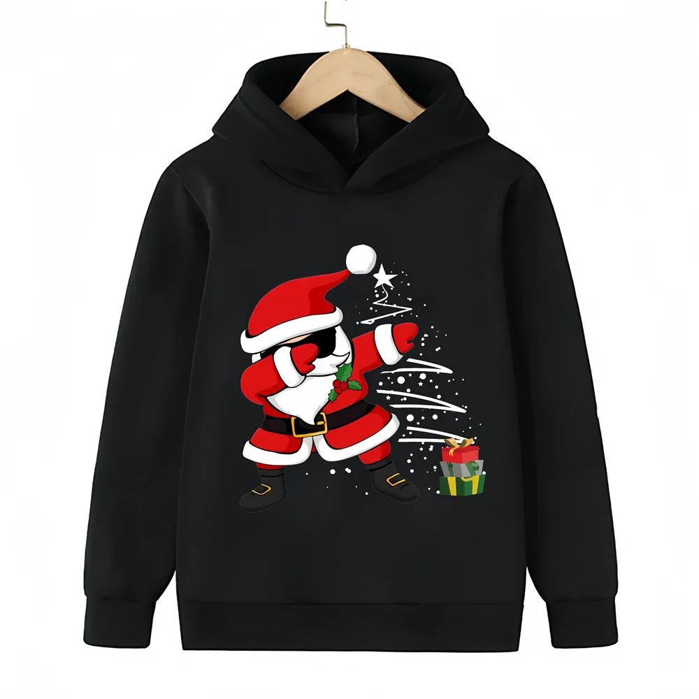 

Santa Claus Kids Fashion hoodie hoodie for boys and girls 3-14 years old spring and fall warm outdoor sportswear