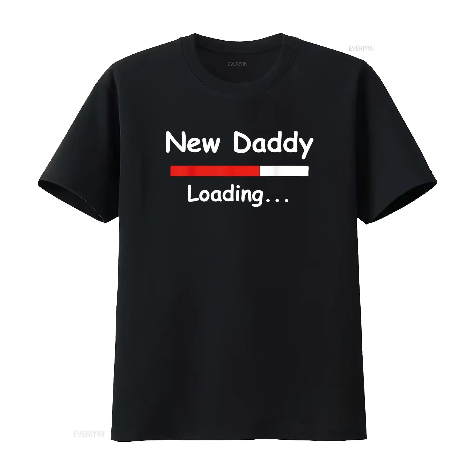 New Daddy Loading T Shirt Expectant Father Day  vintage Washed Stretched fashion Breathable designer clothes Soft Stylish