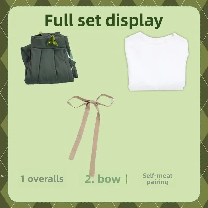 Hot Emma Woods Gardener Cosplay Game Costume Sweet Manor Lolita Dress Wig Hat Props Accessories Halloween Carnival Uniform