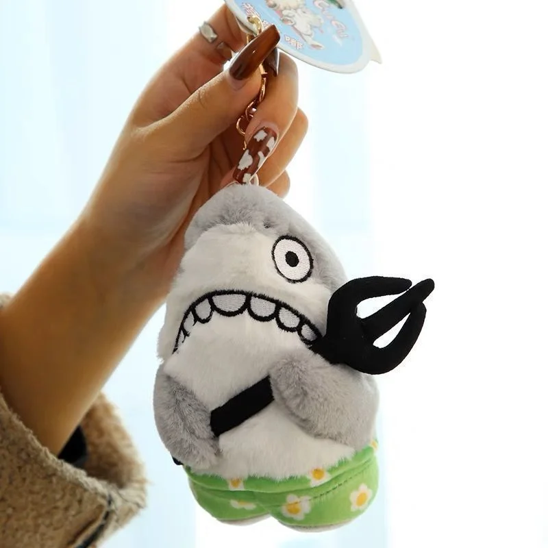 1pcs Shark Doll New Cartoon Cute Backpack Pendant High Beauty Birthday Gift for Boys and Girls Plush Keychains 키링 인형 키링