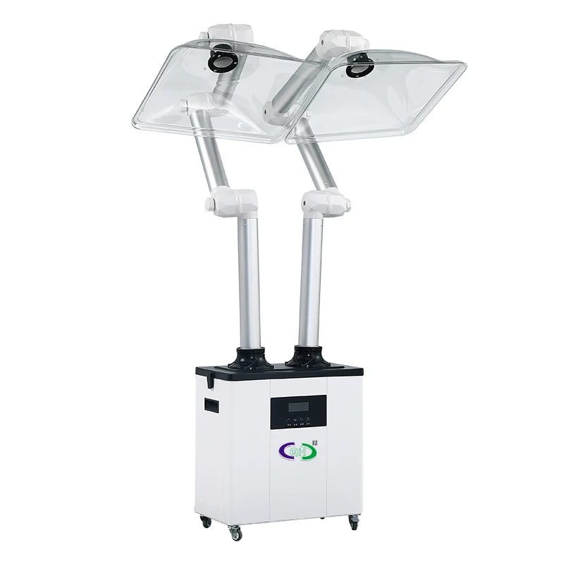High Airflow Fume Extractor with Articulated Arm for Dust Control Heavy-Duty Industrial Multi-Application Fume Purifier
