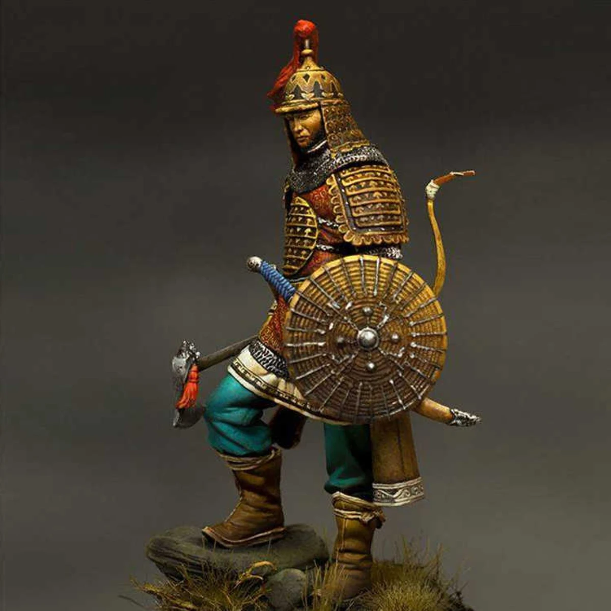 Kit de figurine en résine non peinte, guerrier mongol, thème militaire, GK non assemblé et non peint, 1/24, 917