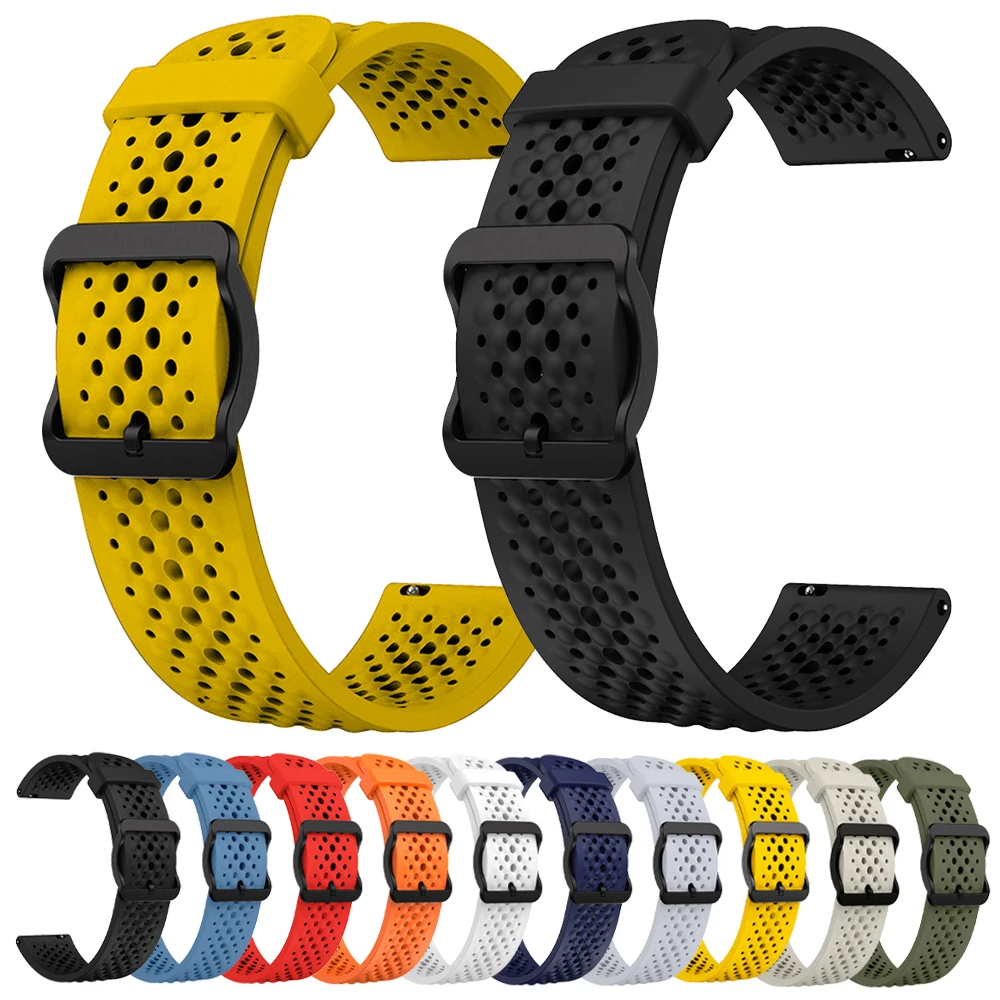 تنفس الفرقة 22 مللي متر ل Garmin Forerunner 570 265 Venu 3 سيليكون الرياضة أساور ل Amazfit هواوي سامسونج غالاكسي حزام ساعة اليد