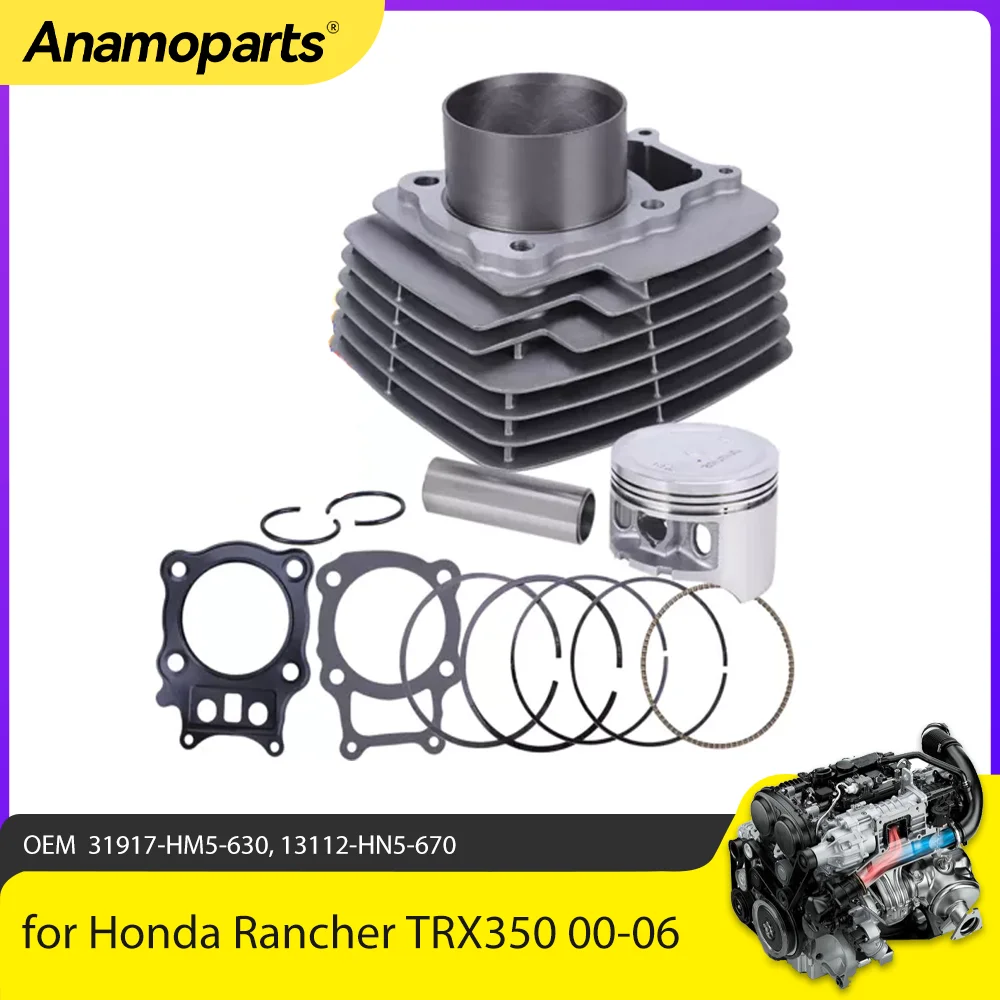 

Motor Parts Cylinder Piston Gasket Top End Rebuild Kit for Honda Rancher TRX350 00-06