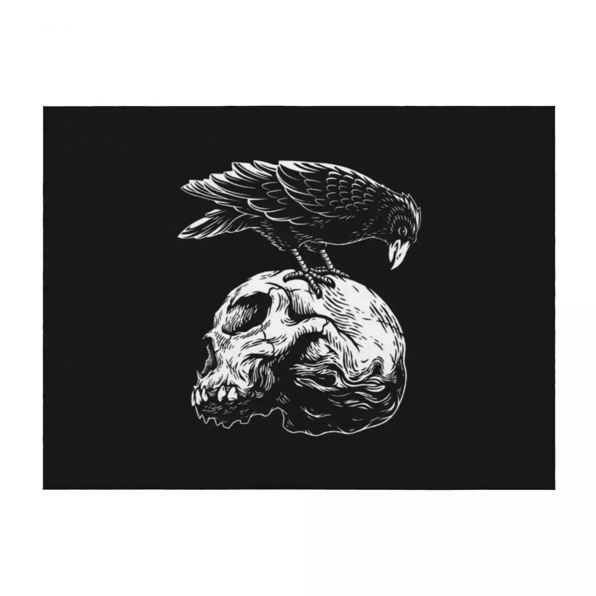 

Nevermore Throw Blanket Cute Retros Loose Designers Blankets