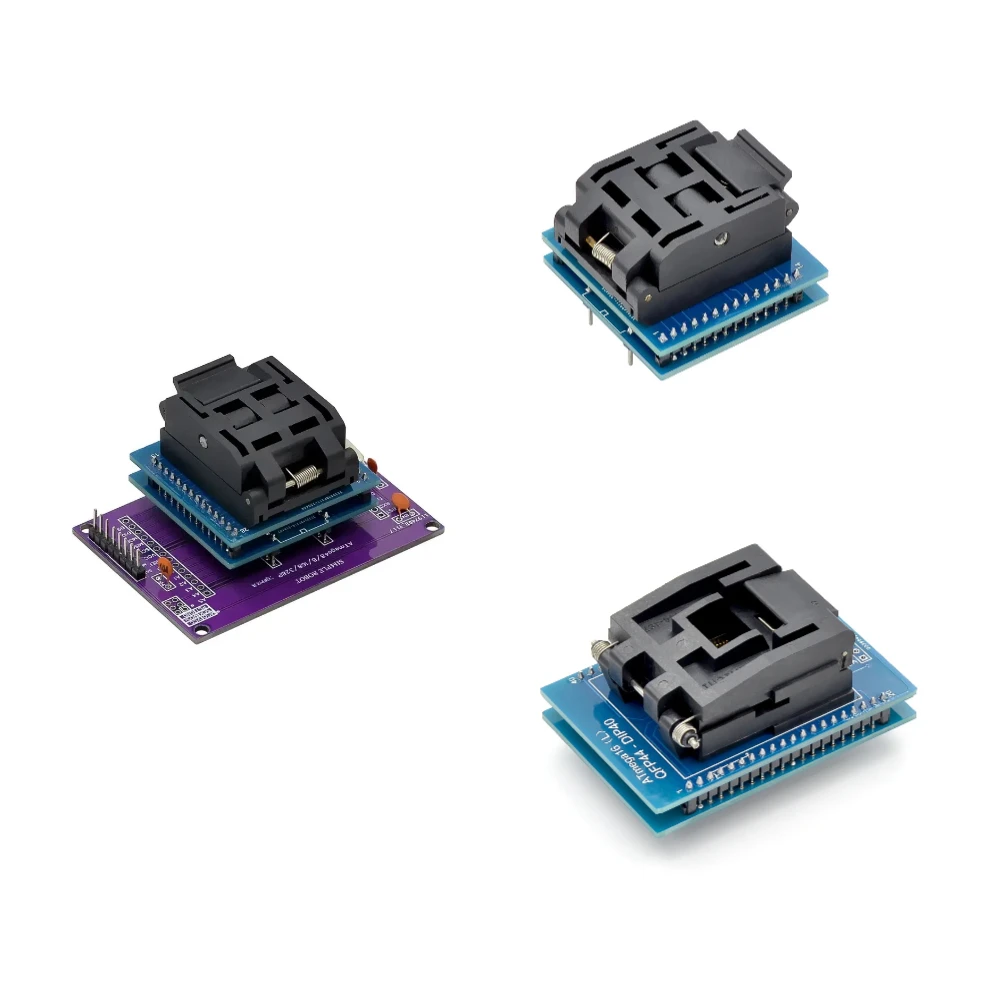 

TQFP32 QFP32 TO DIP28 TQFP44 QFP44 TO DIP40 IC Programmer Adapter Chip Test Socket Burning Seat Integrated Circuits