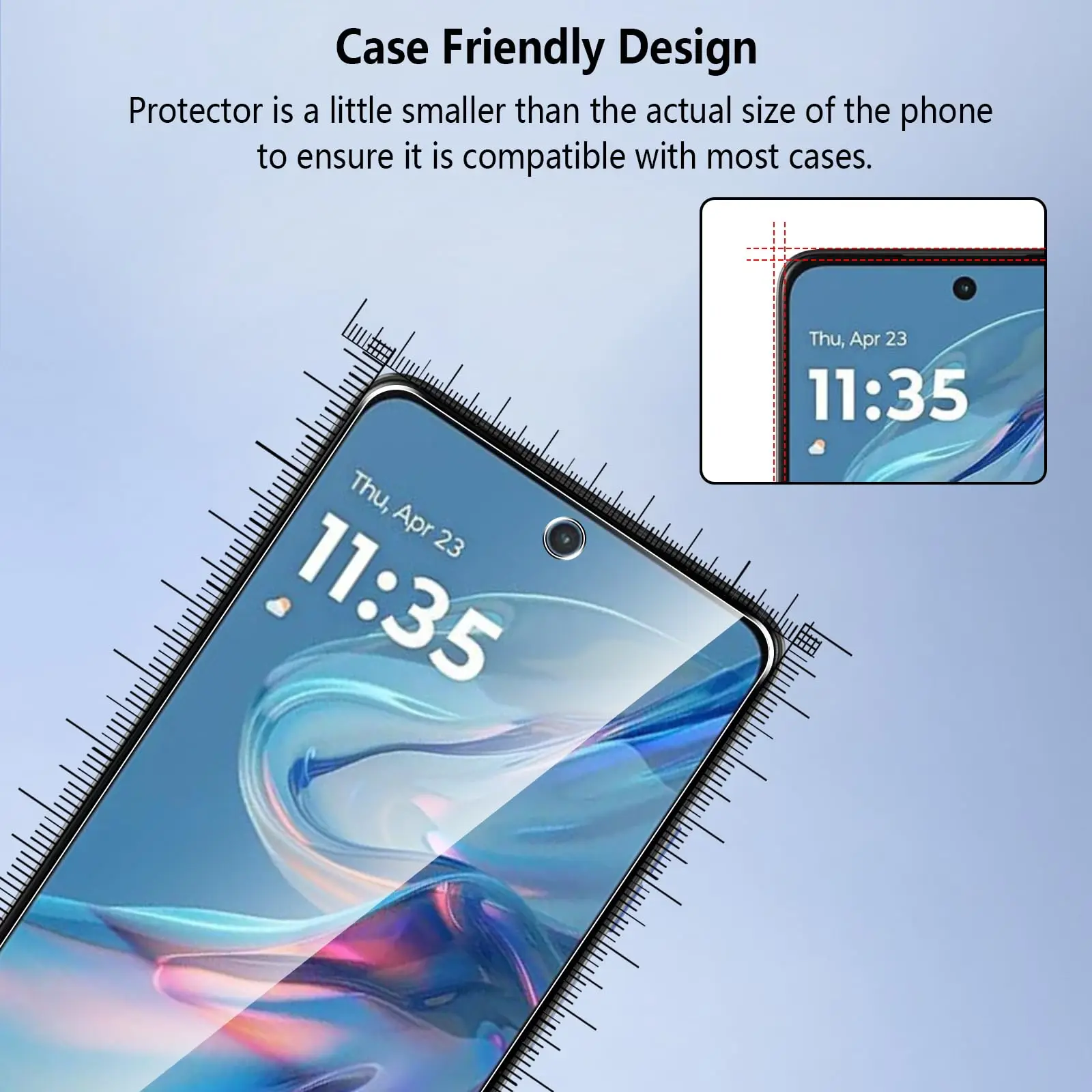 Dla Motorola Moto G45 6,5 cala ochraniacz ekranu szkło hartowane Crystal Mica 9H HD przezroczysty przezroczysty