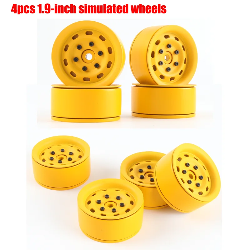 

4pcs 1.9 Inch Simulation Wheels Hub D90 Camel Cup for 1/10 RC Crawler Car Traxxas TRX4 Defender Bronco AXIAL SCX10 RC4WD Parts