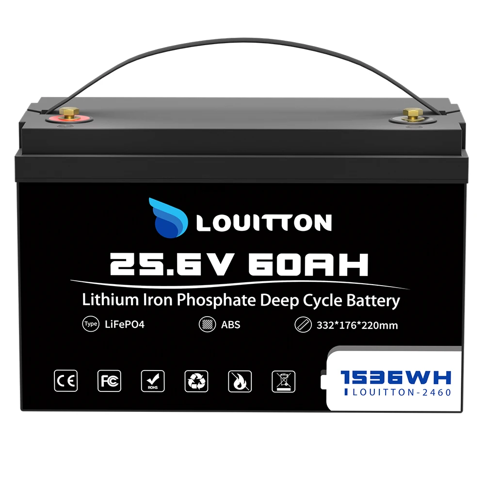 24V 100Ah Lifepo4 Battery Pack Rechargeable Solar Battery 24V 60AH With BMS For RV Boat Motor Outdoor Inverter
