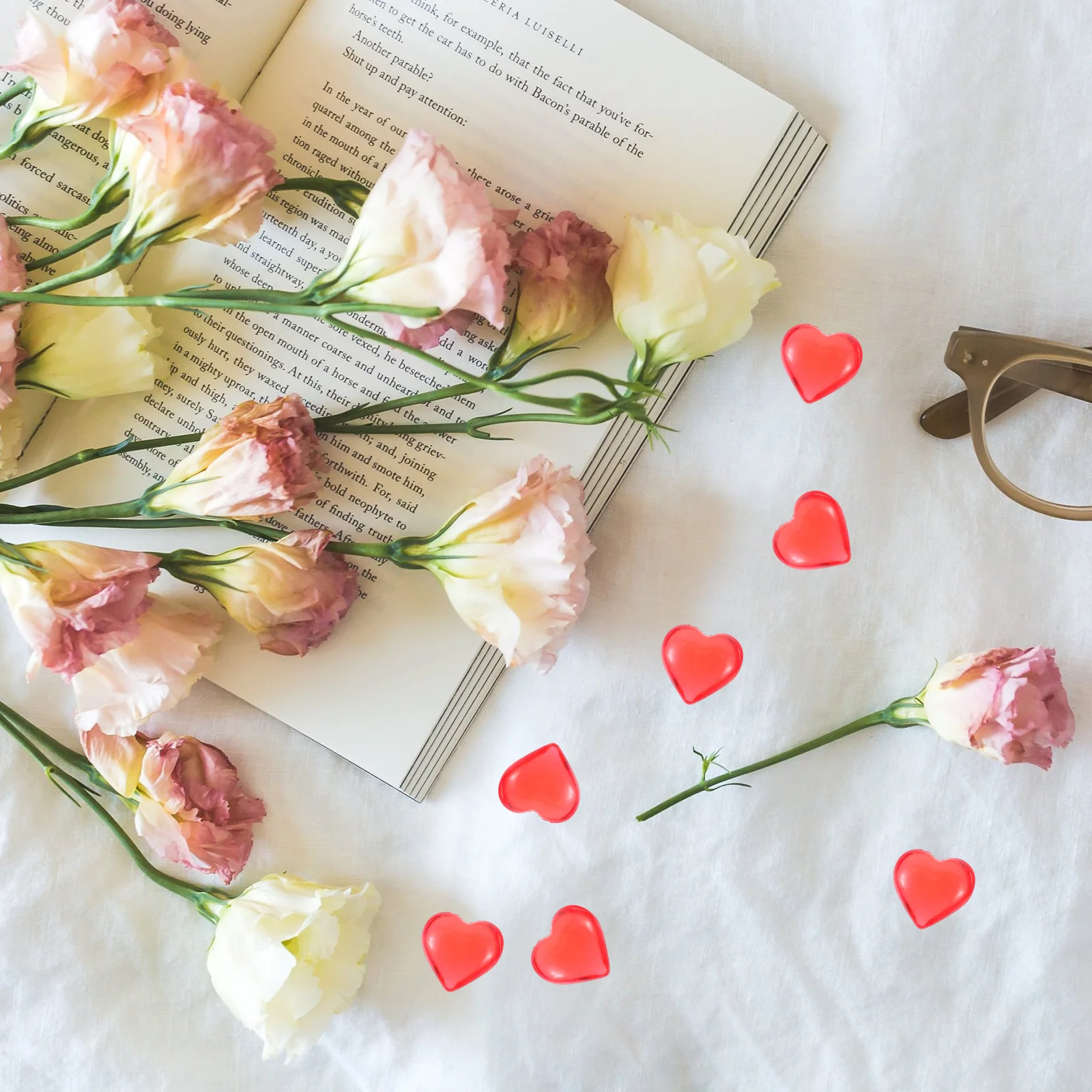 

1 Bag Heart Shape Vase Filler Beads Romantic Acrylic Crystal Diamonds for Centerpieces Table Scatter DIY Crafts Jewelry Display