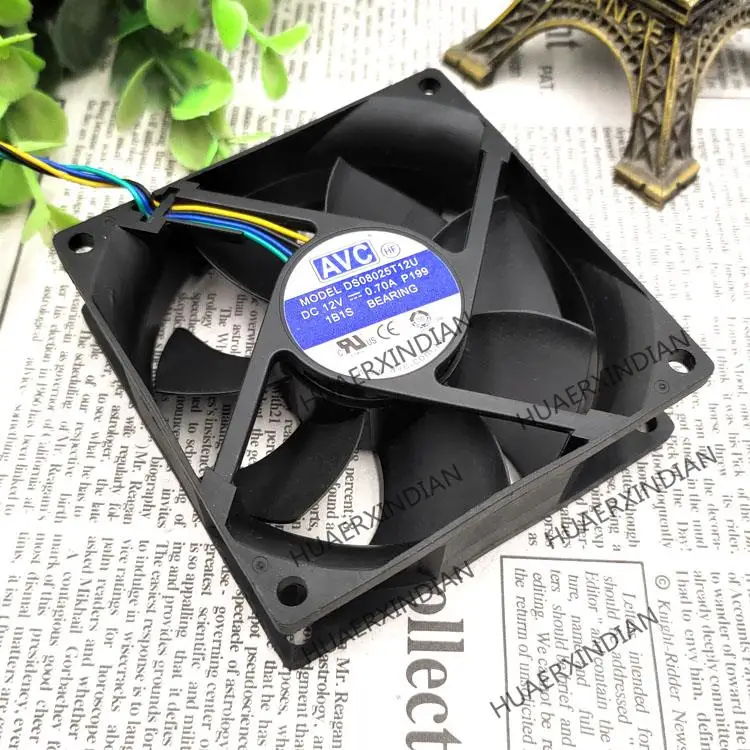 Nova DS08025T12U 0.70A 12V 8025 8 CENTÍMETROS Ventilador de Refrigeração Kit de Montagem