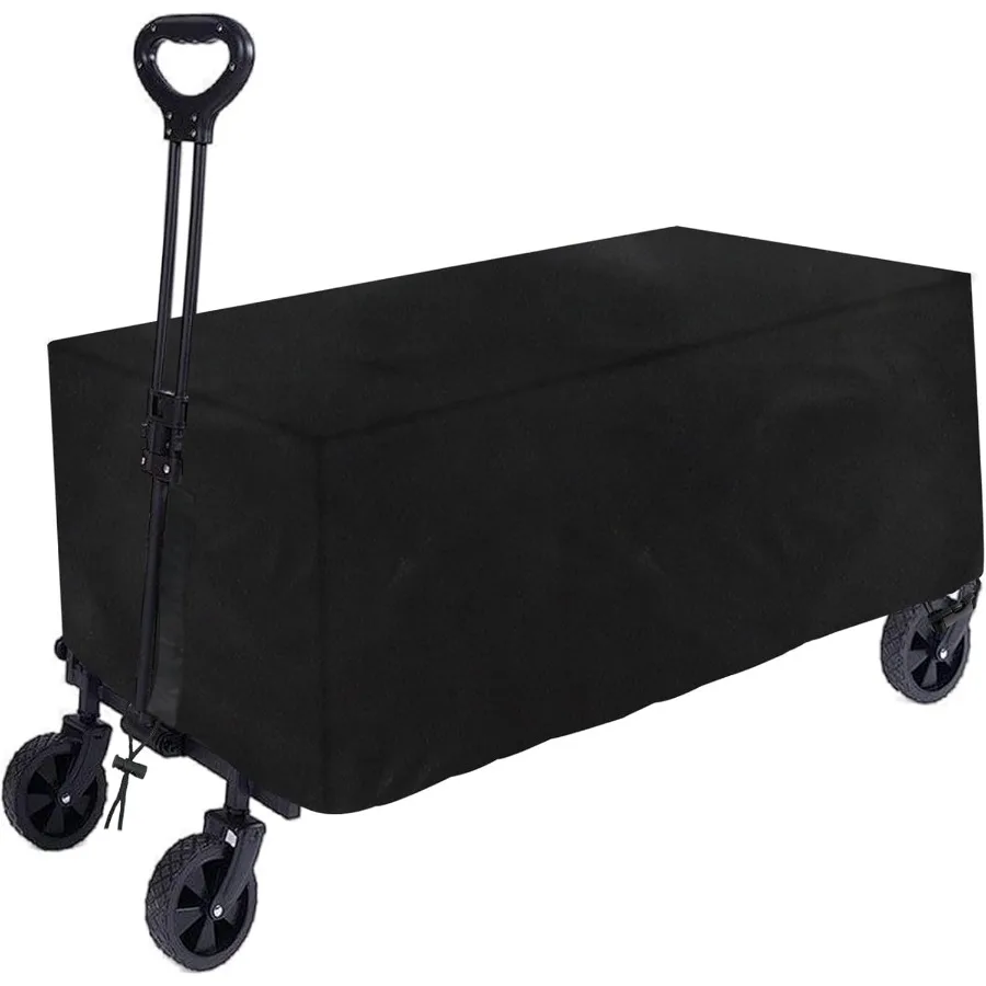 

Folding Wagon Cover Waterproof Garden Cart Cover for Outdoor Collapsible Wagon Black