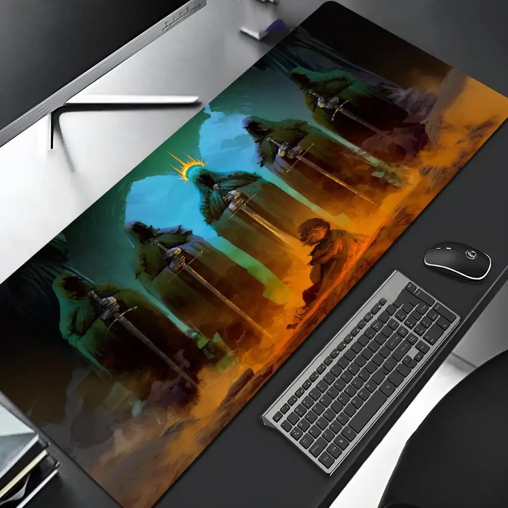 Movie R-Rings Of The Lords Mouse Pad Cartoon Lockedge Large Gaming Pad Computer Gamer Keyboard Mat Desk Mousepad PC Desk Pad