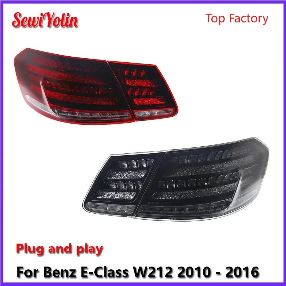 

Автомобильные аксессуары, задний светодиодный фонарь для Benz E-Class W212 Sedan 2010-2016, DRL, противотуманные задние фонари прицепа, указатель поворота, Voiture Plug And