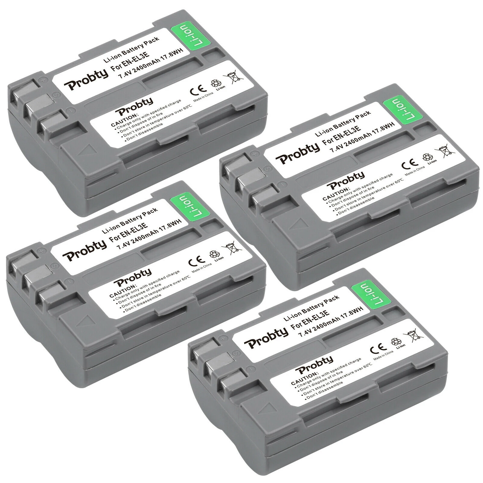 2400mAh EN-EL3e EN EL3 EL3aバッテリー / LCD充電器 ニコン D70s、D50
