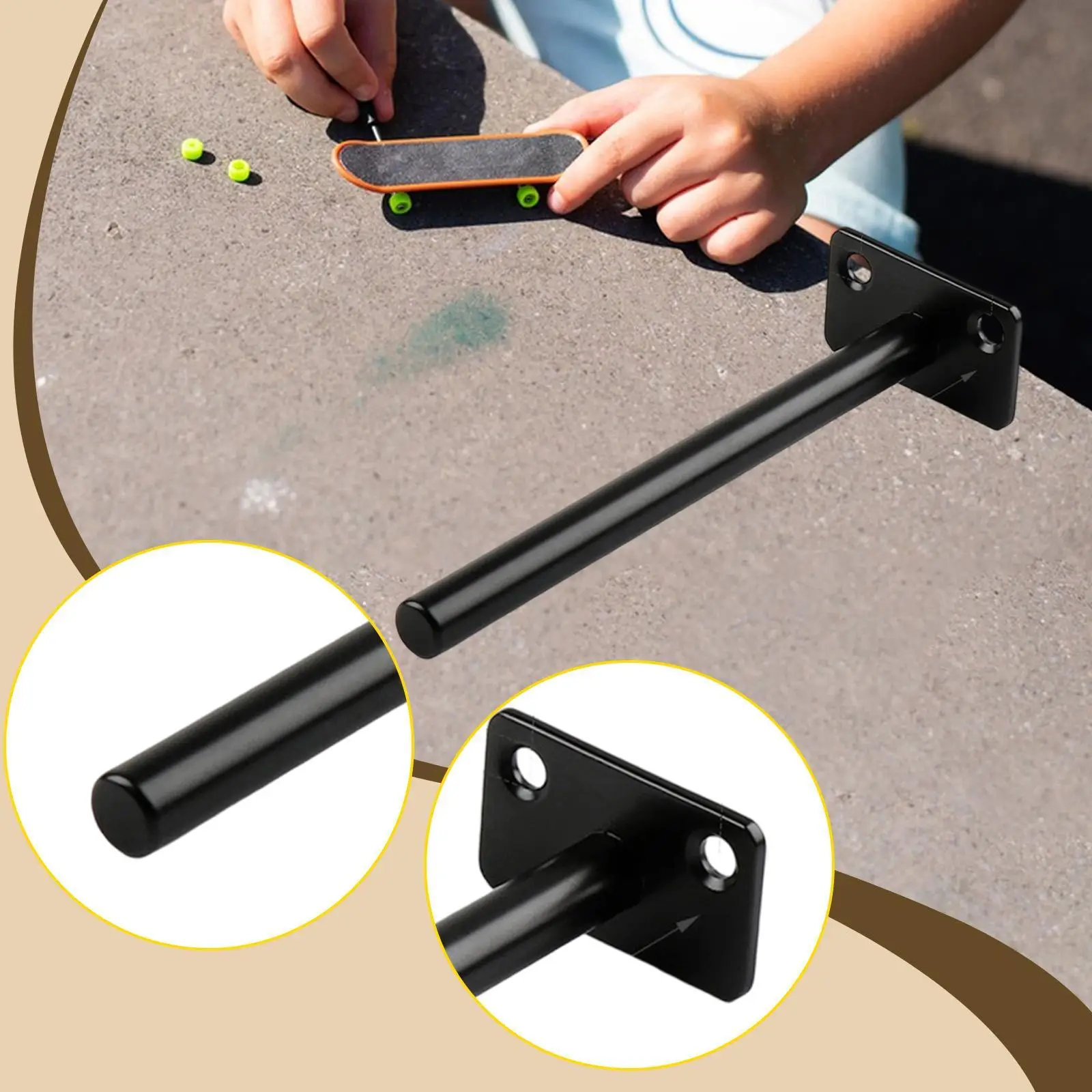 Rail Pole Finger Skateboard Ramp, training voor educatief speelgoed