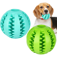 5/6/7cm Silicone Pet Dog Toy Ball Interactive resistant Chew Toy for Small Dogs Tooth Cleaning Elasticity Ball Watermelon Ball
