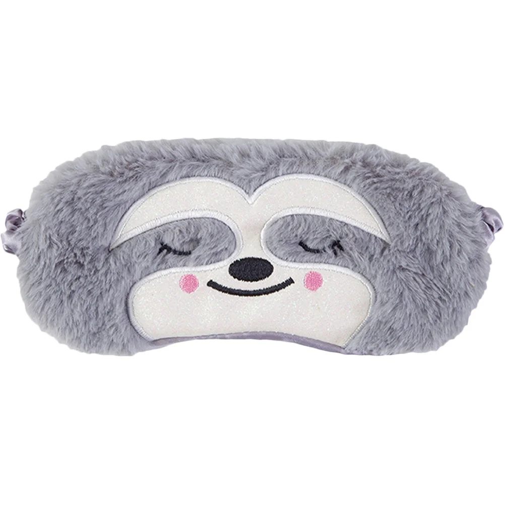 Cartoon Blindfold Sleep Mask Eye Eyes Cute Kids Sleeping for Plush Satin Cotton Masks Child