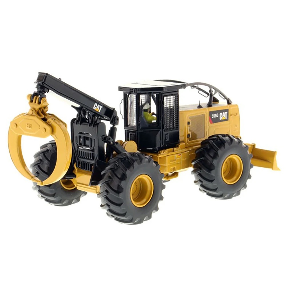 Rare Engineering Crane Model Toy 1:50 Scale Cat 555d Wheel Skidder Die-cast Hobby ​collection Display Ornaments Alloy Gift 85932