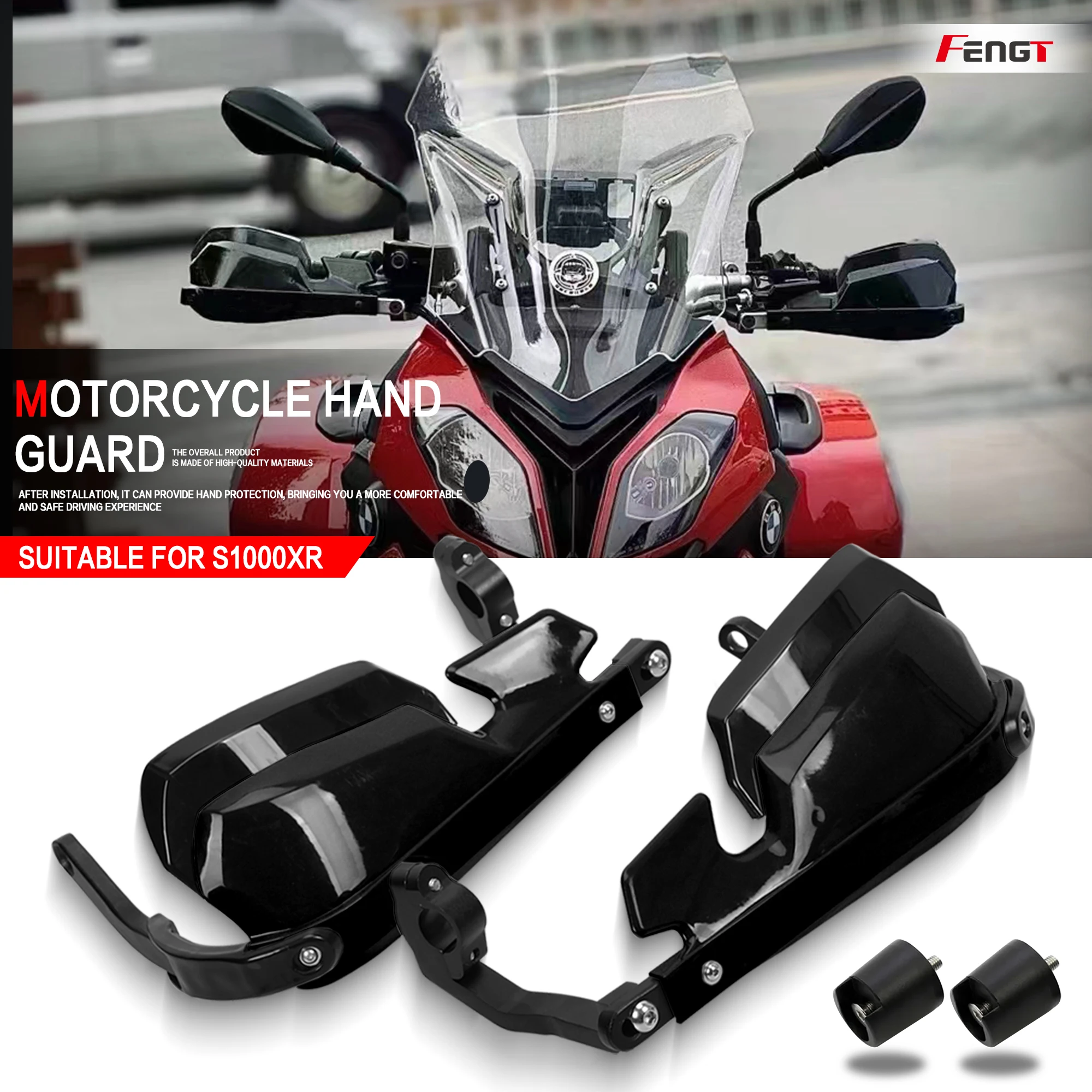 

Handguard For BMW S1000XR 2016-2025 New Aluminum Handlebar Heighten Hand Guards Shield Lever Guard Protector S1000 XR