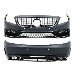 Upgraded Facelift To CLS63 AMG Late Style Front And Rear Bumper Body Kits With GT Grille For Mercedes W218 2012-2018