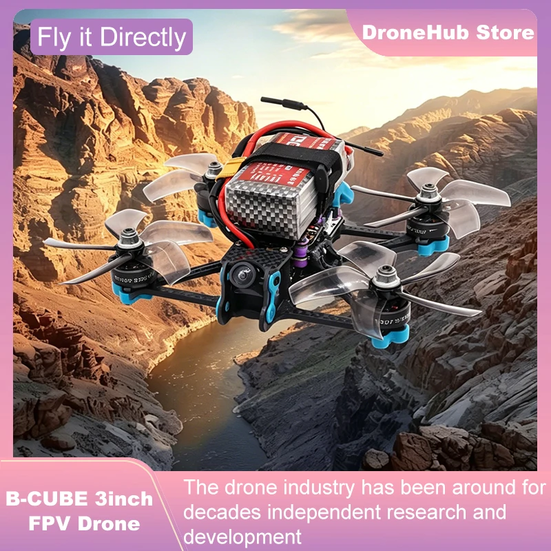 B-CUBE 3inch FPV Drone Frame Kit Carbon Fiber Racing Drone Quadcopter INAV Beatflight F722 F745 Ardupilot Flight Control view 4