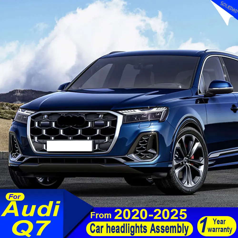LED Head Lamp For Audi Q7 2020 2021 2022 2023 2024 2025 LED Front Headlight DRL Turn Signal Light Assembly Modified Accessories