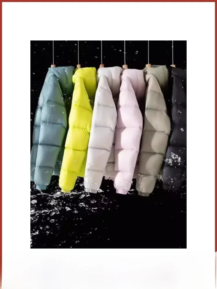 

5000 Series Men's Outdoor Winter Thiened down Jaet Hooded 90 White Du down Warm Flexible Nylon Fabric Zipper Closure