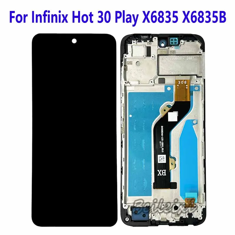 For Infinix Hot 30 Play X6835 X6835B LCD Display Touch Screen Digitizer Assembly For Infinix Hot 30 Play