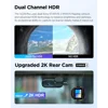 home.A229 Plus ダッシュカム、デュアル STARVIS 2 センサー、2 チャンネル HDR、1440P+1440P フロントおよびリア、音声制御車用ダッシュカメラ 4