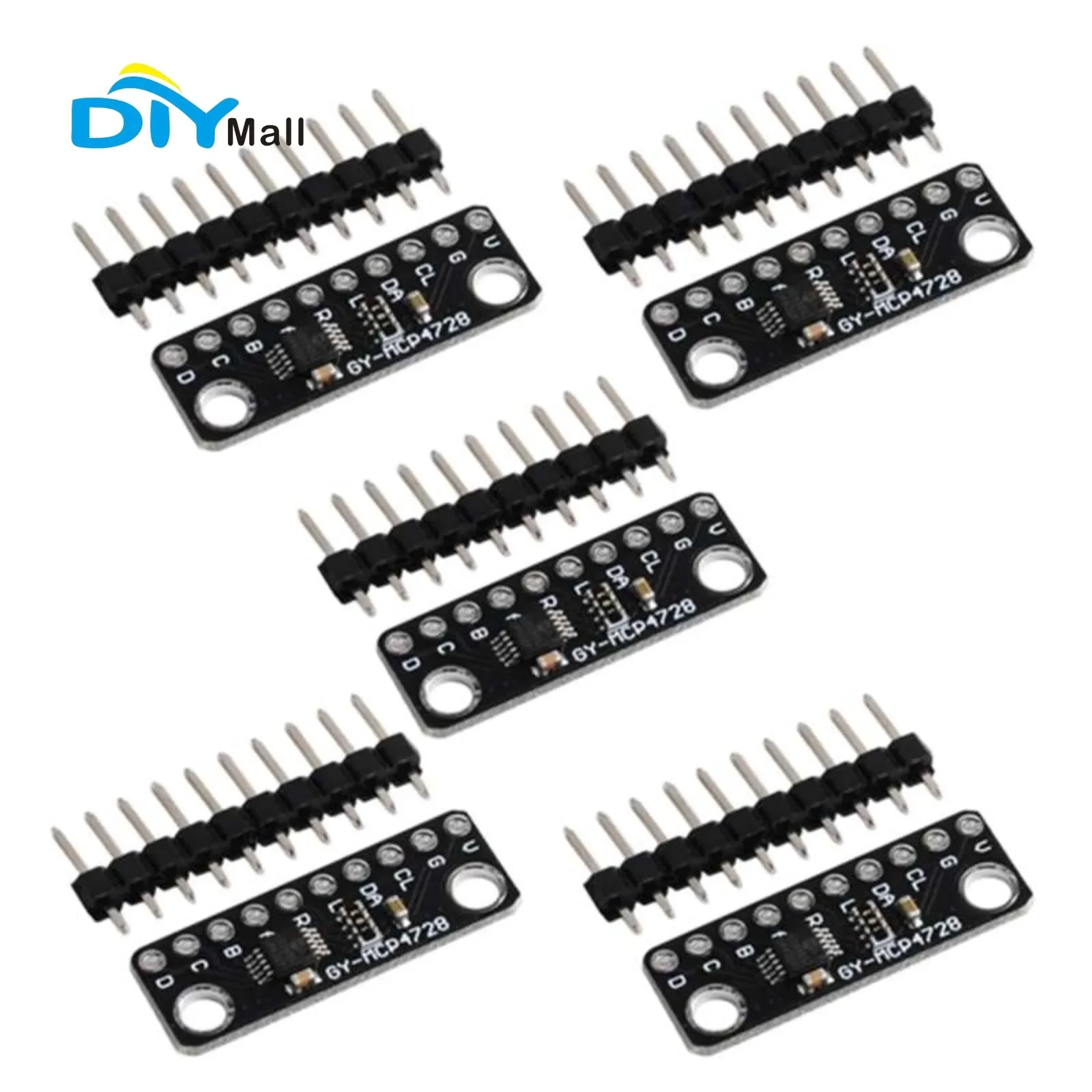 GY-MCP4728 12-Bit DAC Module with EEPROM for Arduino Development (5PCS)