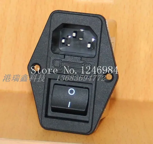 [SA]AC power outlet CANNY WELL triple single seat belt switch power supply filter CW2C-06A-T--5pcs/lot