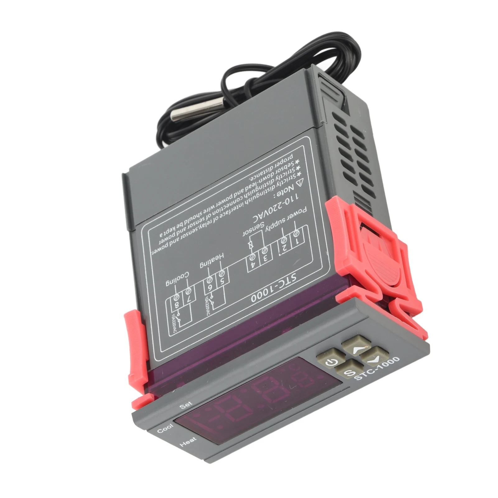 Digital Temperature Controller Temp Sensor Electric Thermostat Control 110‑220V Temperature Controller Thermostat Controller