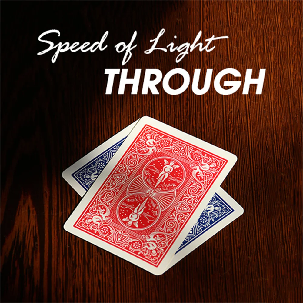 Card Magic Speed Of Light Through Magic Tricks Close Up Street Illusions Gimmicks Mentalism Props Funny Toy Transport Magia