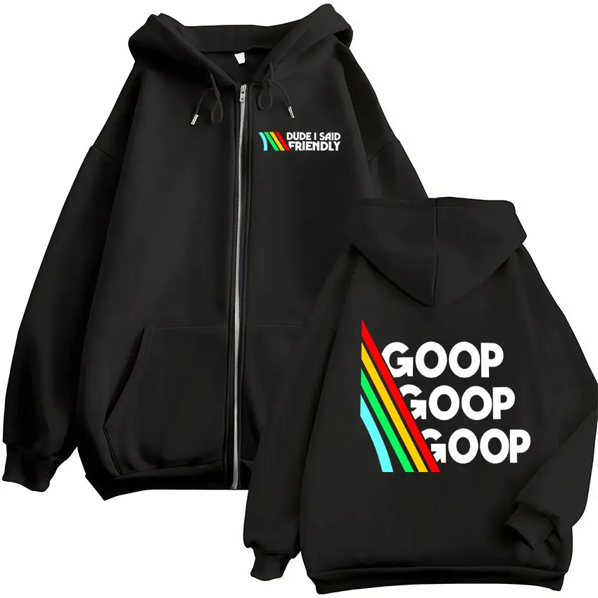 

Модная толстовка оверсайз Dude I Said Friendly Goop Goop Goop Game ARC Raiders, флисовая, унисекс, пуловер, худи
