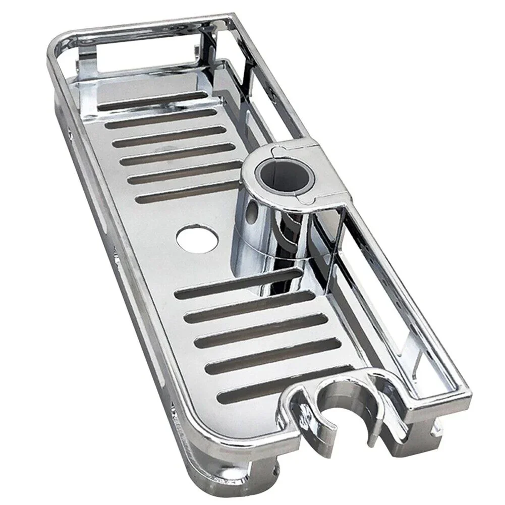 

Bathroom Hanging Pole Shower Basket Tidy Storage Shelf Organiser Tray Rack No Drilling Storage Rack For Bathtub Accessories